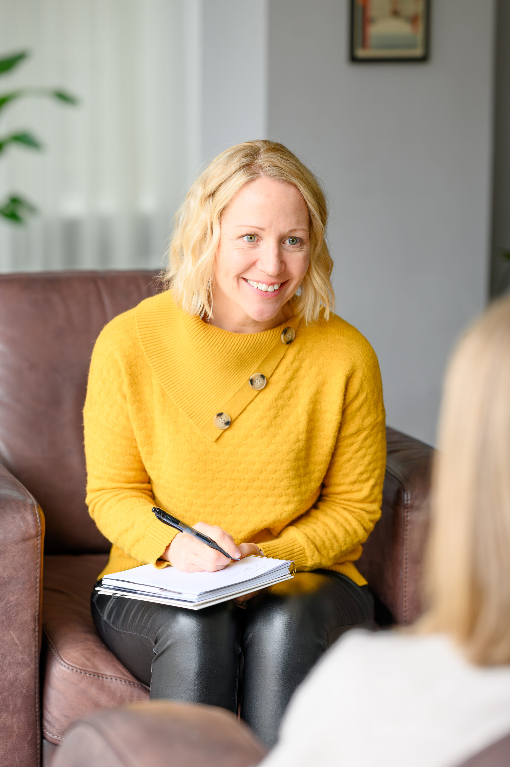 Coaching smiling portrait